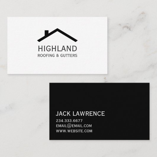 屋根樋建築名刺 名刺 (正面/裏面)