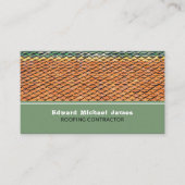 屋根瓦、屋根、屋根請負業者 名刺 (正面)