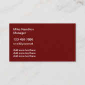 屋根用サービス2面名刺 名刺 (裏面)