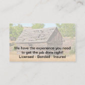 屋根用名刺 名刺 (裏面)