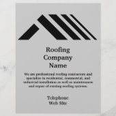 屋根葺き会社のビジネスフライヤー チラシ (正面)
