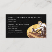屋根葺き及び建築レトロデザイン 名刺 (正面)