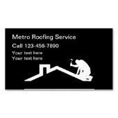 屋根葺き名刺マグネット新デザイン マグネット名刺 (正面)