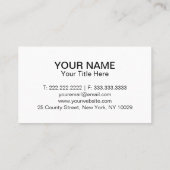 屋根葺き屋根 名刺 (裏面)