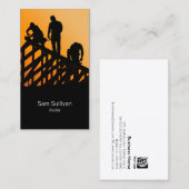 屋根葺き建築業者 名刺 (正面/裏面)