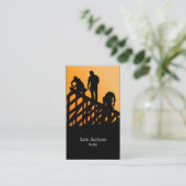 屋根葺き建築業者 名刺 (スタンド正面)