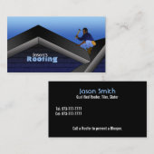 屋根葺き職人の名刺 名刺 (正面/裏面)