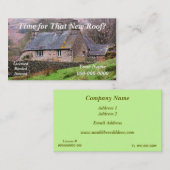 屋根葺き職人の名刺 名刺 (正面/裏面)