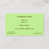 屋根葺き職人の名刺 名刺 (裏面)