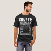 屋根葺き職人の栄養の事実のTシャツ Tシャツ (正面フル)