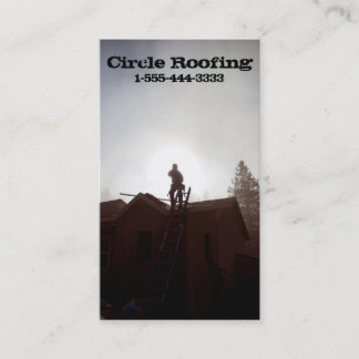 屋根葺き職人または建築のための名刺 名刺