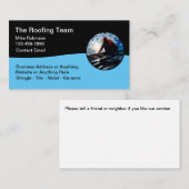 屋根葺き販売および据付け名刺 名刺 (正面/裏面)