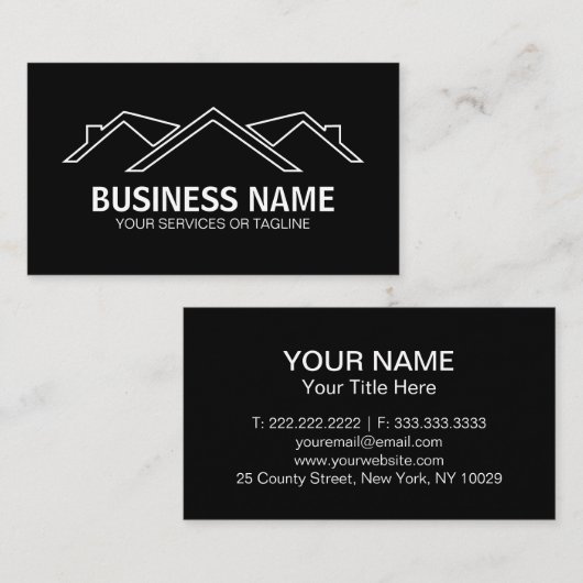 屋根葺き 名刺 (正面/裏面)