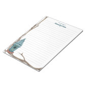 屋根裏に裏打ちされたメモ帳 ノートパッド (アングル)