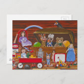 「屋根裏のおもちゃ」 ポストカード (正面/裏面)