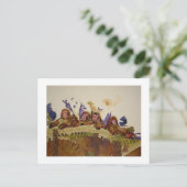 屋根裏の空腹のサル ポストカード (スタンド正面)