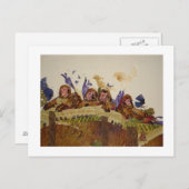 屋根裏の空腹のサル ポストカード (正面/裏面)