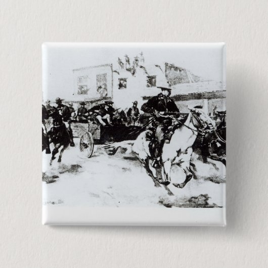 屋根裏はビリーで子供1880年を持って来ます 缶バッジ (正面)