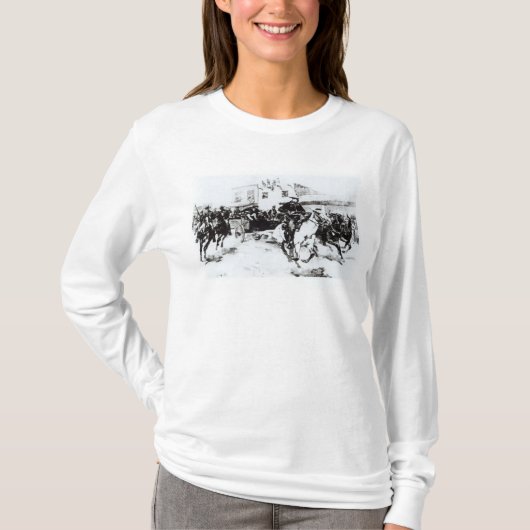 屋根裏はビリーで子供1880年を持って来ます Tシャツ (正面)