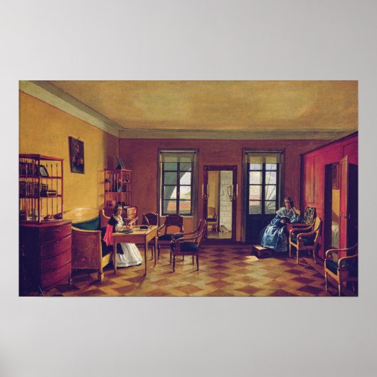 屋根裏インテリア ポスター (正面)