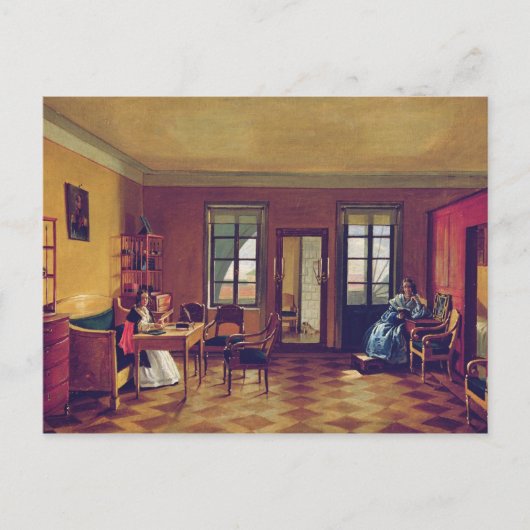 屋根裏インテリア ポストカード (正面)