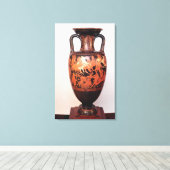 屋根裏赤姿アムフォラ キャンバスプリント (インサイチュ (ウッドフロア))