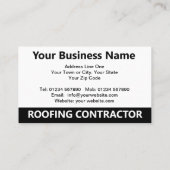 屋根請負業者イラストレーションおよびQRコード 名刺 (裏面)