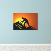 屋根 キャンバスプリント (インサイチュ (ウッドフロア))