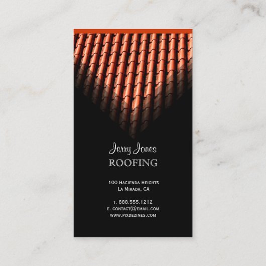 屋根,フォト名刺 名刺 (裏面)