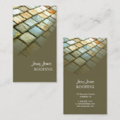 屋根，フォト石板屋根 名刺 (正面/裏面)