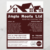 屋根、屋根、屋根の請広告求業者 チラシ (正面)