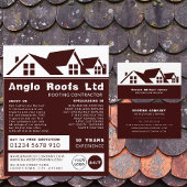 屋根、屋根、屋根請負業者 名刺