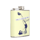 屑のサンディエゴのレトロのピンナップの女の子 フラスク (右)