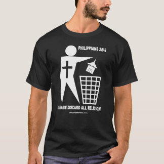 屑の宗教(暗いワイシャツ) Tシャツ