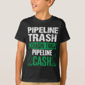 屑の現金Pipelinerの溶接工の溶接のパイプラインのギフト Tシャツ (正面)