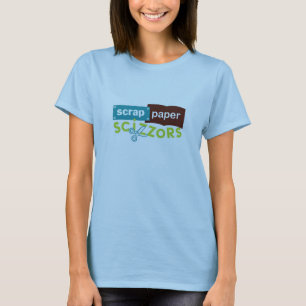 屑紙のScizzorsのロゴ Tシャツ