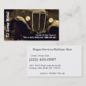 屑鉄のリサイクル及び廃物積み込み 名刺 (正面/裏面)