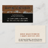 屑鉄の再資源業者のダンプかターミナルの中心 名刺 (正面/裏面)