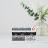 屑鉄の取り外しの名刺-白い版 名刺 (スタンド正面)