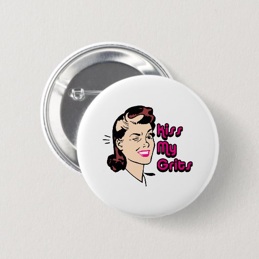 屑 缶バッジ (正面&裏面)