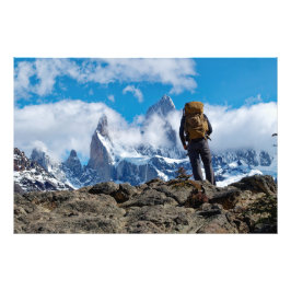 展望台からのフィッツロイ山の眺め フォトプリント