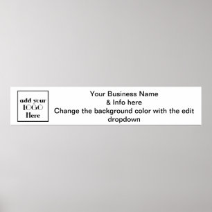 展示会やクラフトショーのビジネス紙バナー ポスター