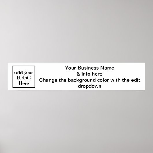 展示会やクラフトショーのビジネス紙バナー ポスター (正面)