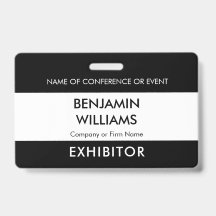 展示者名札 QR ブラック ホワイト ロゴ ID イベント