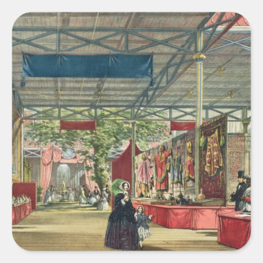 展覧会のインドのセクションの素晴らし表示 スクエアシール (正面)