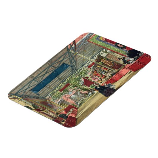 展覧会のインドのセクションの素晴らし表示 マグネット (左側)