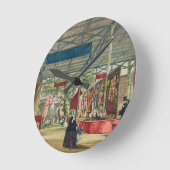 展覧会のインドのセクションの素晴らし表示 ラウンド壁時計 (傾斜)