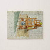 展覧会のキャビネット、c.1860s-70s (w/c及びpの鉛筆 ジグソーパズル (横)