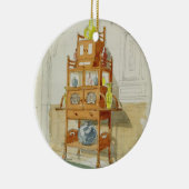 展覧会のキャビネット、c.1860s-70s (w/c及びpの鉛筆 セラミックオーナメント (右)