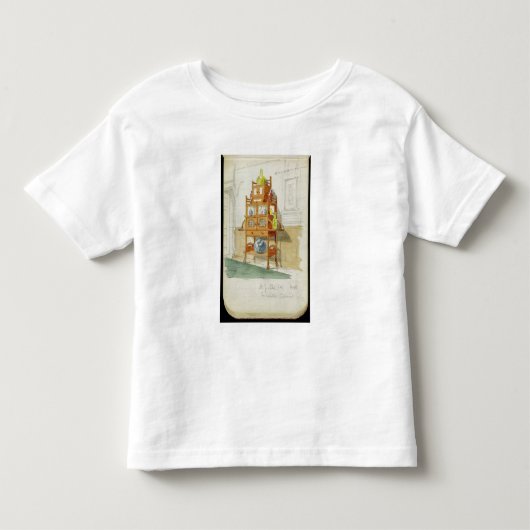 展覧会のキャビネット、c.1860s-70s (w/c及びpの鉛筆 トドラーTシャツ (正面)